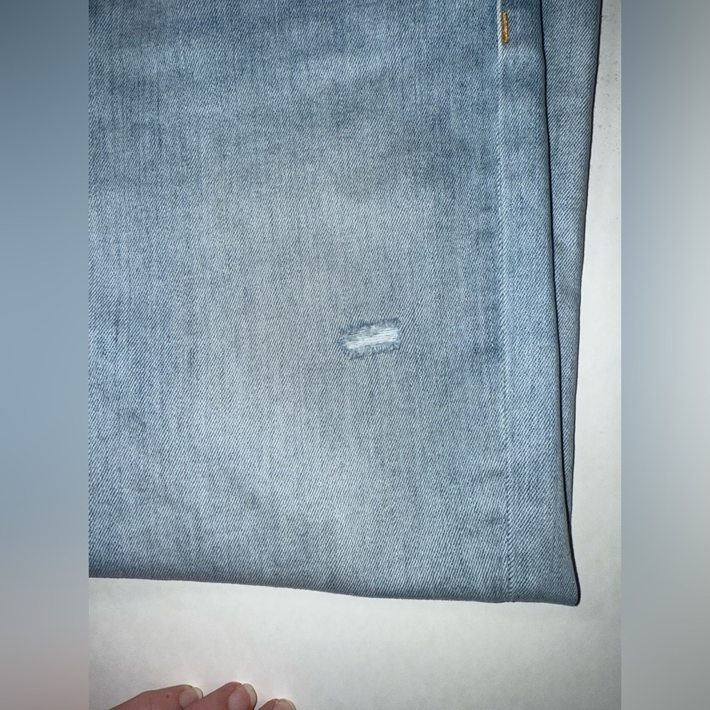 Hudson Jeans Holly Skinny Size 28 Light Blue Gray Distressed Knee High Rise - Picture 12 of 16